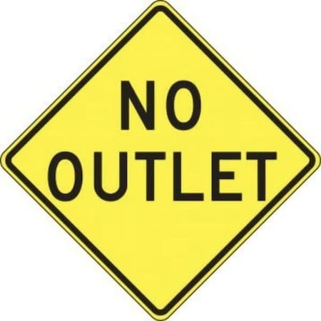 Accuform LANE GUIDANCE SIGN NO OUTLET 30 in  X FRW418HP